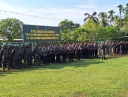 Personil Kompi 2 Pelopor Ikuti Apel Gelar Pasukan Dalam Rangka Pengamanan Pemilu 2024