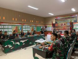 Satgas Pamtas RI-Malaysia Yonarhanud 8/MBC Terima Kunjungan Tim Wasops Sopsad