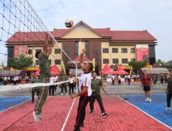 Brimob Kaltim Meriahkan Olahraga Bersama TNI-Polri di Polresta Samarinda