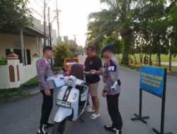 Provos Satbrimob Polda Kaltim Gelar Gaktiblin, Tegakkan Disiplin Berlalu Lintas di Lingkungan Ksatrian Stalkuda