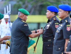 Pangdam VI/Mulawarman Lantik Danpomdam dan Komandan Yonif 600 Baru di Mako Modang