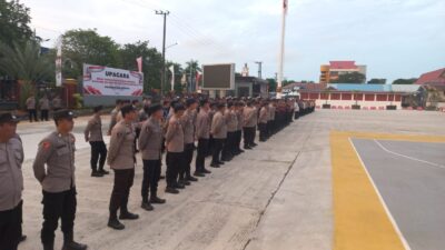 Kapolresta Balikpapan Pimpin Apel Pagi Kamtibmas, Tekankan Kesehatan dan Disiplin Personel