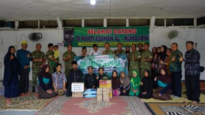 Dilmil IV-16 Balikpapan Tak Sekadar Berbagi, Hadirkan Semangat untuk Anak Panti