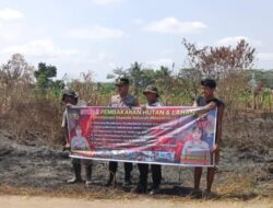 Cegah Karhutla Sejak Dini, Sat Binmas Polresta Samarinda Edukasi Warga Palaran