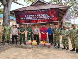 Cek Posko Karhutla, Kapolres Paser Pastikan Personel Siap dan Sehat Bertugas